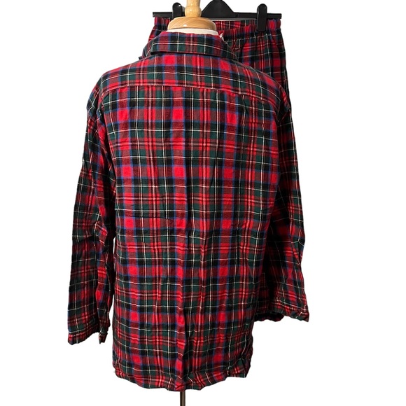 Sleep Sense Red Plaid Flannel pajama set size small - Picture 5 of 8